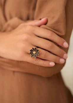 Motus Boutique Bagues^Bague Mila Noir-BagueMila