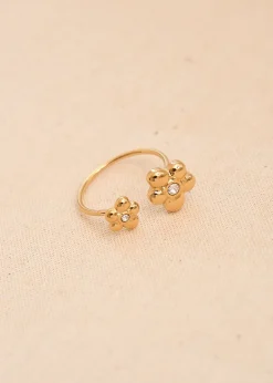 Motus Boutique Bagues^Bague Satine DoréStrass-BagueSatine