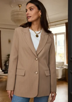 Motus Boutique Vestes & Manteaux^Blazer Franky Taupe-BlazerFranky