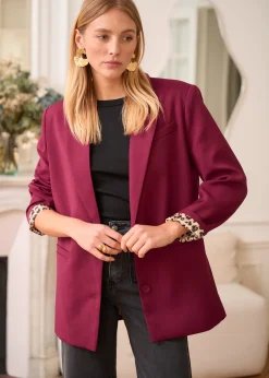 Motus Boutique Vestes & Manteaux^Blazer Naia Bordeaux-BlazerNaia