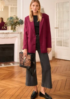Motus Boutique Vestes & Manteaux^Blazer Naia Bordeaux-BlazerNaia