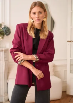 Motus Boutique Vestes & Manteaux^Blazer Naia Bordeaux-BlazerNaia