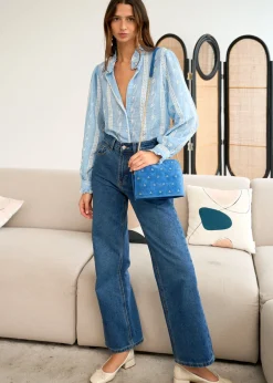 Motus Boutique Chemises & Blouses^Blouse Baya Bleu-BlouseBaya