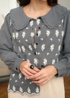 Motus Boutique Chemises & Blouses^Blouse Belinda ImpriméFondNoir-BlouseBelinda