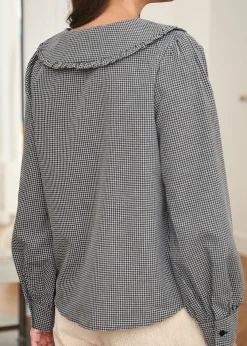 Motus Boutique Chemises & Blouses^Blouse Belinda ImpriméFondNoir-BlouseBelinda