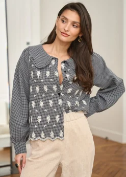 Motus Boutique Chemises & Blouses^Blouse Belinda ImpriméFondNoir-BlouseBelinda