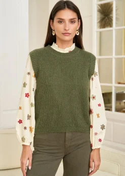Motus Boutique Chemises & Blouses^Blouse Iris FleuriFondbeige-BlouseIris
