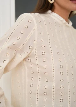 Motus Boutique Chemises & Blouses^Blouse Laurie Beige-BlouseLaurie