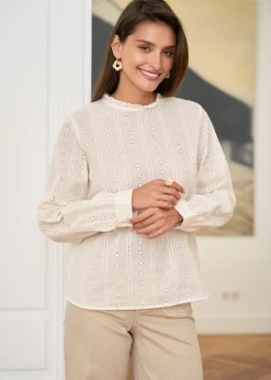 Motus Boutique Chemises & Blouses^Blouse Laurie Beige-BlouseLaurie