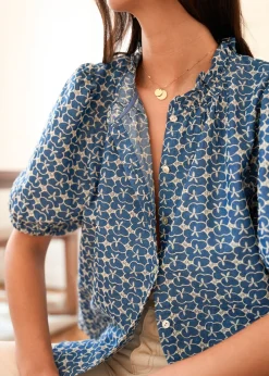 Motus Boutique Chemises & Blouses^Blouse Leya Bleu-BlouseLeya