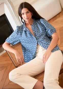 Motus Boutique Chemises & Blouses^Blouse Leya Bleu-BlouseLeya