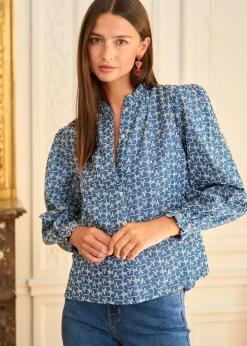 Motus Boutique Chemises & Blouses^Blouse Maia Bleu-BlouseMaia