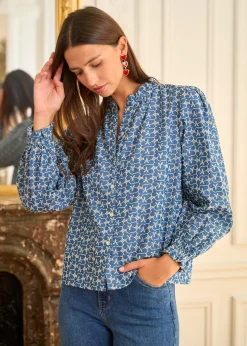 Motus Boutique Chemises & Blouses^Blouse Maia Bleu-BlouseMaia