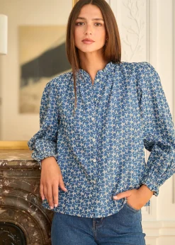 Motus Boutique Chemises & Blouses^Blouse Maia Bleu-BlouseMaia