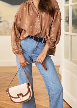 Motus Boutique Chemises & Blouses^Blouse Manel Camel-BlouseManel