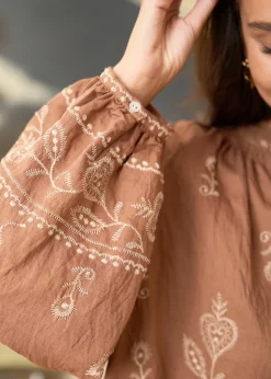 Motus Boutique Chemises & Blouses^Blouse Manel Camel-BlouseManel