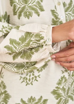 Motus Boutique Chemises & Blouses^Blouse Manel ImpriméKakiEcru-BlouseManel