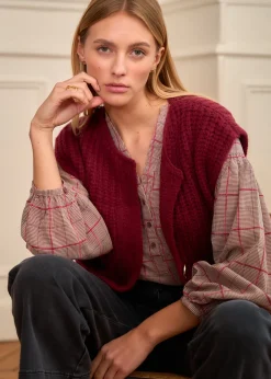 Motus Boutique Chemises & Blouses^Blouse Manel MotifBordeaux-BlouseManel