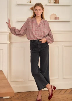 Motus Boutique Chemises & Blouses^Blouse Manel MotifBordeaux-BlouseManel