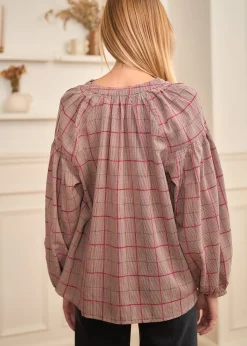 Motus Boutique Chemises & Blouses^Blouse Manel MotifBordeaux-BlouseManel