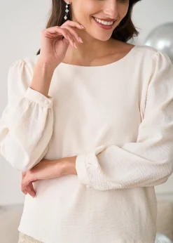 Motus Boutique Chemises & Blouses^Blouse Olga Ivoire-BlouseOlga