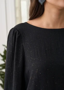 Motus Boutique Chemises & Blouses^Blouse Olga Noir-BlouseOlga