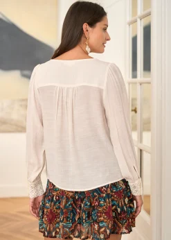 Motus Boutique Chemises & Blouses^Blouse Olivia Ivoire-BlouseOlivia