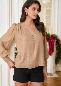 Motus Boutique Chemises & Blouses^Blouse Olivia Doré-BlouseOlivia