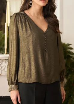 Motus Boutique Chemises & Blouses^Blouse Olivia Bronze-BlouseOlivia