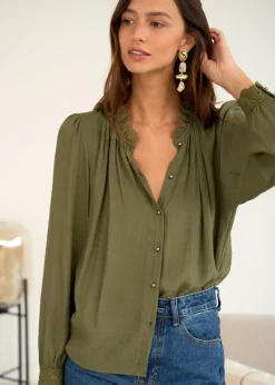 Motus Boutique Chemises & Blouses^Blouse Paola Kaki-BlousePaola
