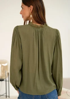 Motus Boutique Chemises & Blouses^Blouse Paola Kaki-BlousePaola