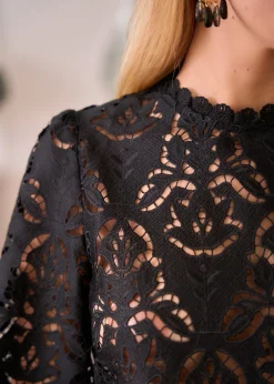 Motus Boutique Chemises & Blouses^Blouse Rose Noir-BlouseRose
