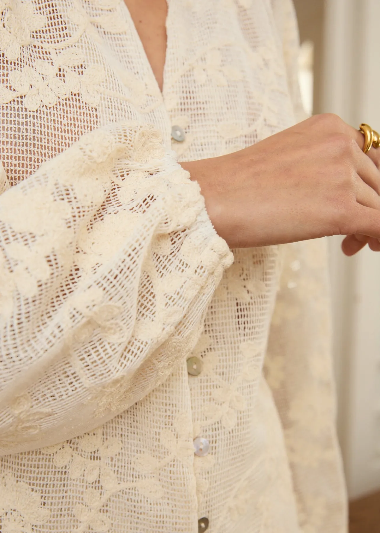 Motus Boutique Chemises & Blouses^Blouse Siracuse Beige-BlouseSiracuse
