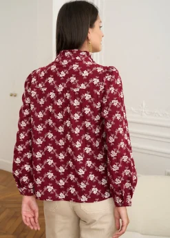 Motus Boutique Chemises & Blouses^Blouse Solange BordeauxEcru-BlouseSolange