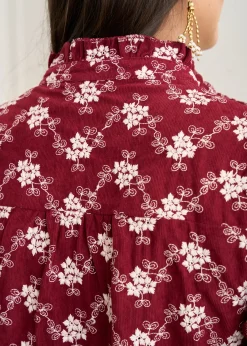 Motus Boutique Chemises & Blouses^Blouse Solange BordeauxEcru-BlouseSolange