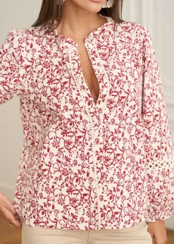 Motus Boutique Chemises & Blouses^Blouse Zina BordeauxBeige-BlouseZina