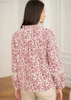 Motus Boutique Chemises & Blouses^Blouse Zina BordeauxBeige-BlouseZina