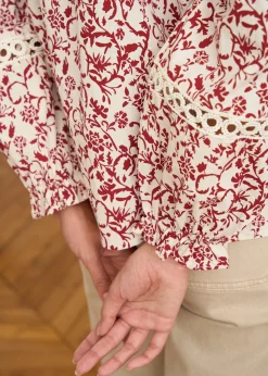Motus Boutique Chemises & Blouses^Blouse Zina BordeauxBeige-BlouseZina