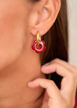 Motus Boutique Boucles D'oreilles^Boucles d'oreilles Amélia Rouge-Bouclesd'oreillesAmélia