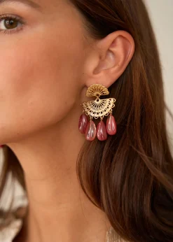 Motus Boutique Boucles D'oreilles^Boucles d'oreilles Aurel Rouge-Bouclesd'oreillesAurel