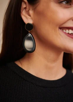 Motus Boutique Boucles D'oreilles^Boucles d'oreilles Cécilia Noir-Bouclesd'oreillesCécilia