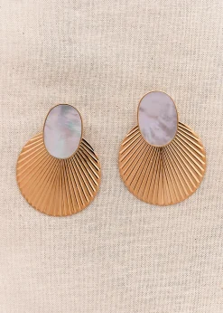 Motus Boutique Boucles D'oreilles^Boucles d'oreilles Ilana NacreDoré-Bouclesd'oreillesIlana