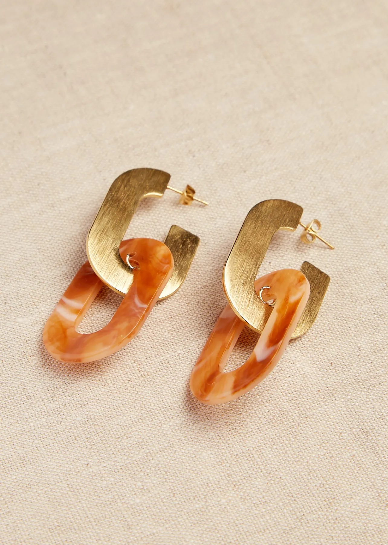Motus Boutique Boucles D'oreilles^Boucles d'oreilles Sahara BeigeDoré-Bouclesd'oreillesSahara
