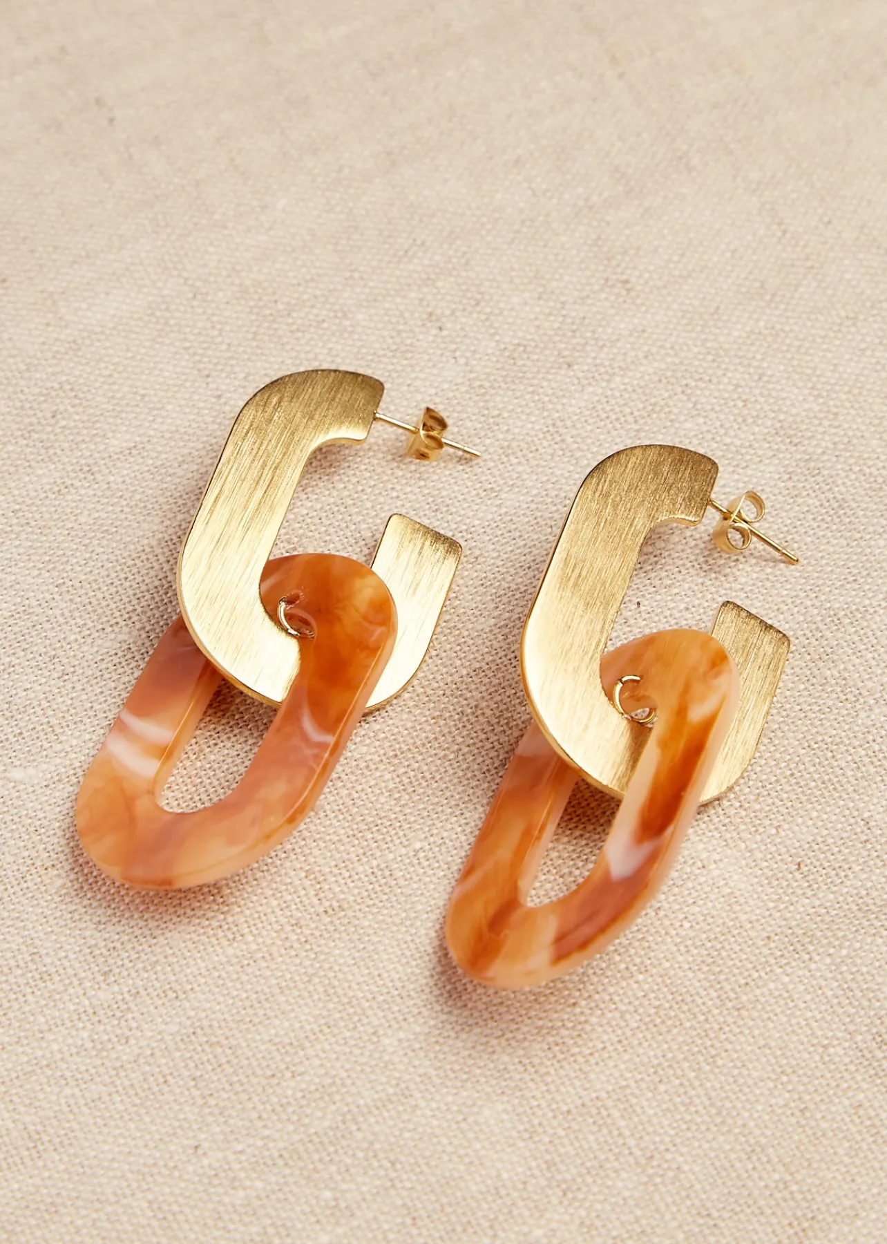 Motus Boutique Boucles D'oreilles^Boucles d'oreilles Sahara BeigeDoré-Bouclesd'oreillesSahara