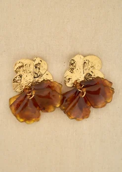 Motus Boutique Boucles D'oreilles^Boucles d'oreilles Violette Marron-Bouclesd'oreillesViolette