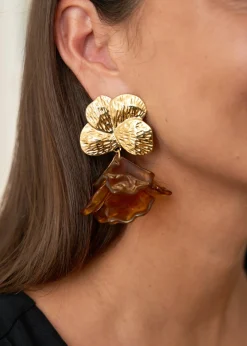 Motus Boutique Boucles D'oreilles^Boucles d'oreilles Violette Marron-Bouclesd'oreillesViolette