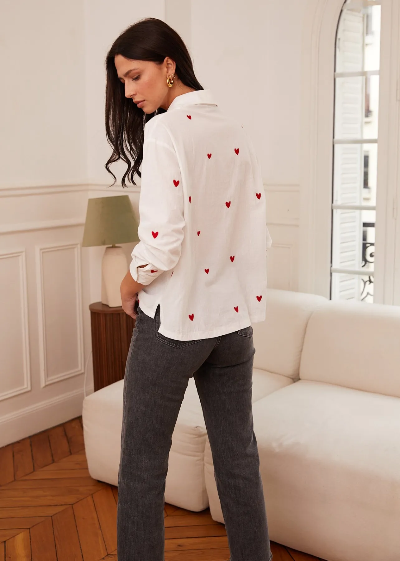 Motus Boutique Chemises & Blouses^Chemise Aby RougeBlanc-ChemiseAby
