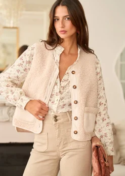 Motus Boutique Chemises & Blouses^Chemise Aimée FleuriFondBeige-ChemiseAimée