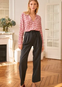 Motus Boutique Chemises & Blouses^Chemise Isaline ImpriméBordeaux-ChemiseIsaline