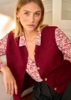 Motus Boutique Chemises & Blouses^Chemise Isaline ImpriméBordeaux-ChemiseIsaline
